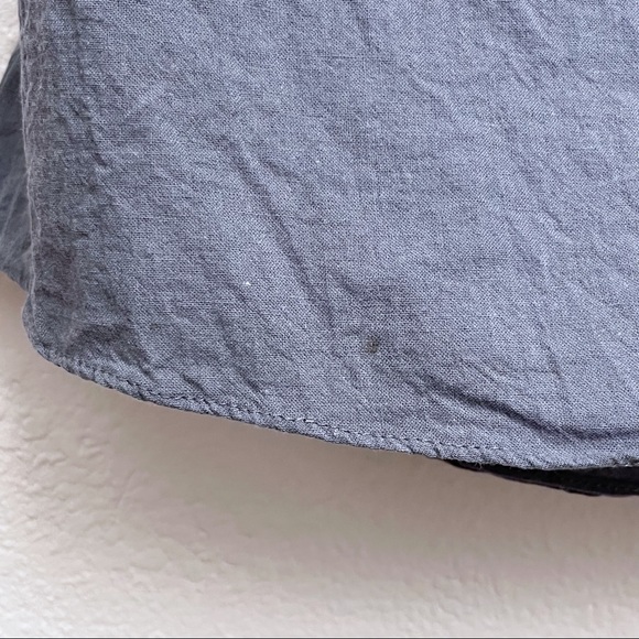 Grade & Gather Boutique Sleeveless Asymmetrical Linen Blend Bow Wrap Top - Picture 9 of 10